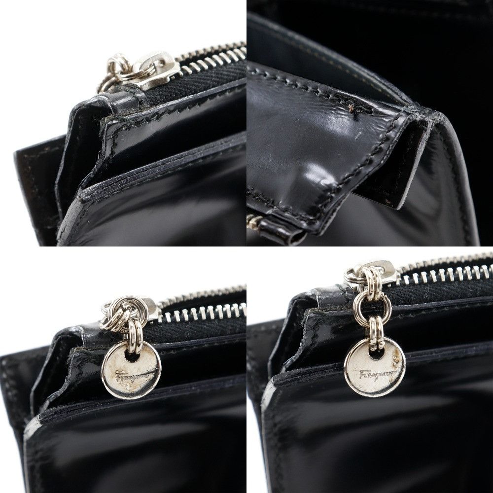 Salvatore Ferragamo Salvatore Ferragamo Salvatore Ferragamo Patent Leather 2way Tote Bag Enamel Tote Bag BZ-21 7255 DUTY FREE for USA Size ONE SIZE - 17 Thumbnail