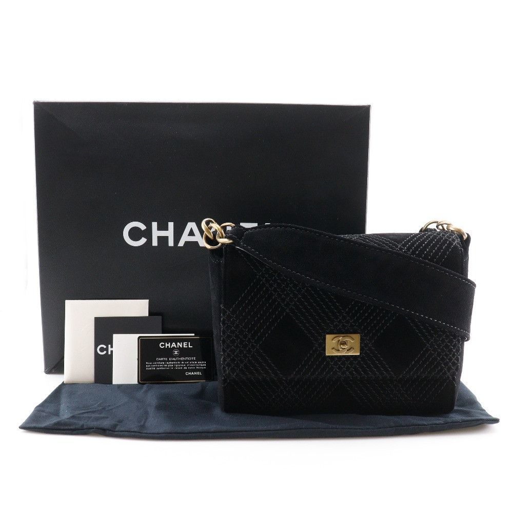Chanel Chanel Chanel Wild Stitch Suede Shoulder Bag Suede Crossbody Bag A19343Y02640 DUTY FREE for USA Size ONE SIZE - 18 Thumbnail