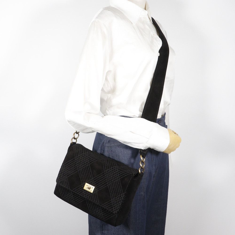 Chanel Chanel Chanel Wild Stitch Suede Shoulder Bag Suede Crossbody Bag A19343Y02640 DUTY FREE for USA Size ONE SIZE - 17 Thumbnail