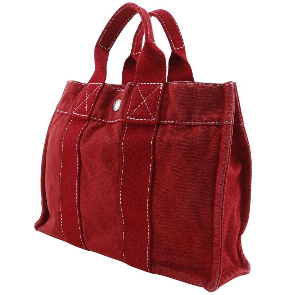 Hermes Hermes Hermes DeauvillePM Canvas Handbag Canvas Handbag DUTY FREE for USA Size ONE SIZE - 2 Thumbnail