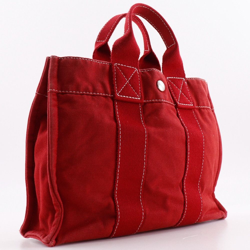 Hermes Hermes Hermes DeauvillePM Canvas Handbag Canvas Handbag DUTY FREE for USA Size ONE SIZE - 3 Thumbnail