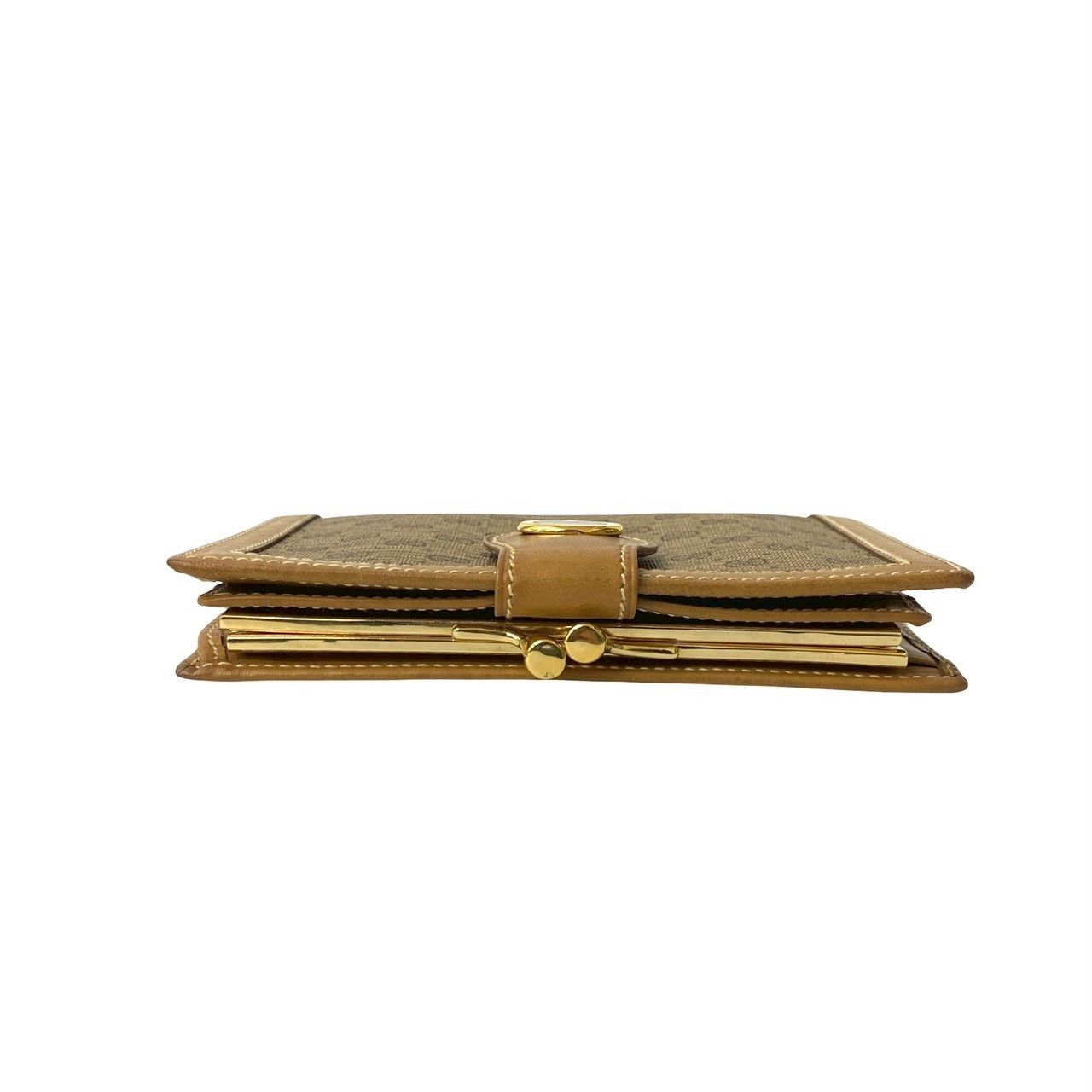 Gucci Gucci Gucci Micro GG Leather Bifold Wallet Leather Short Wallet DUTY FREE for USA Size ONE SIZE - 4 Thumbnail