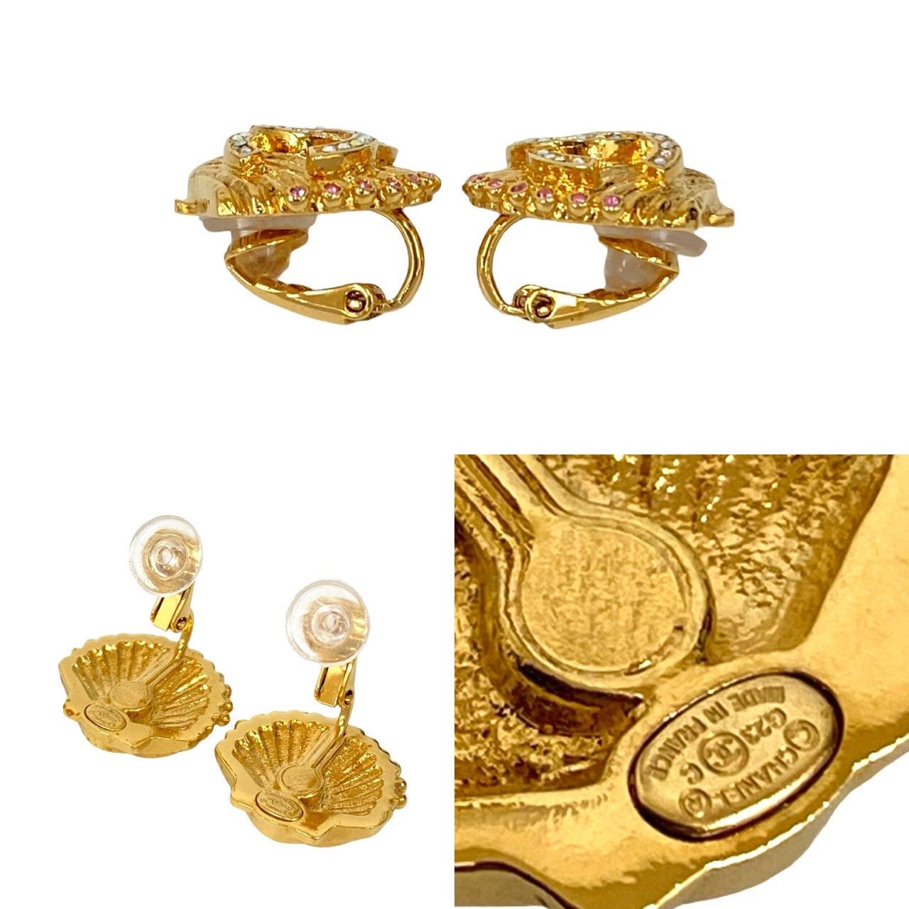Chanel Chanel Chanel Coco Mark Earrings Metal Earrings DUTY FREE for USA Size ONE SIZE - 3 Thumbnail