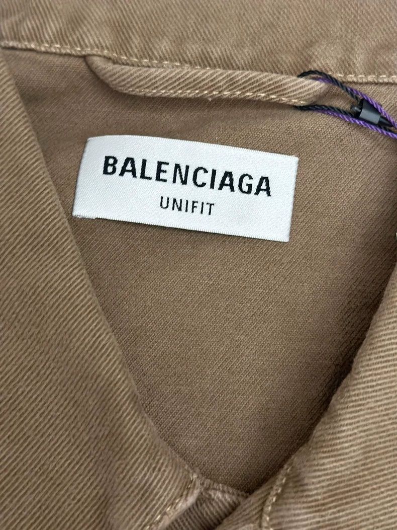 Balenciaga Balenciaga Embroidered Logo Denim Jacket Size US S / EU 44-46 / 1 - 3 Thumbnail