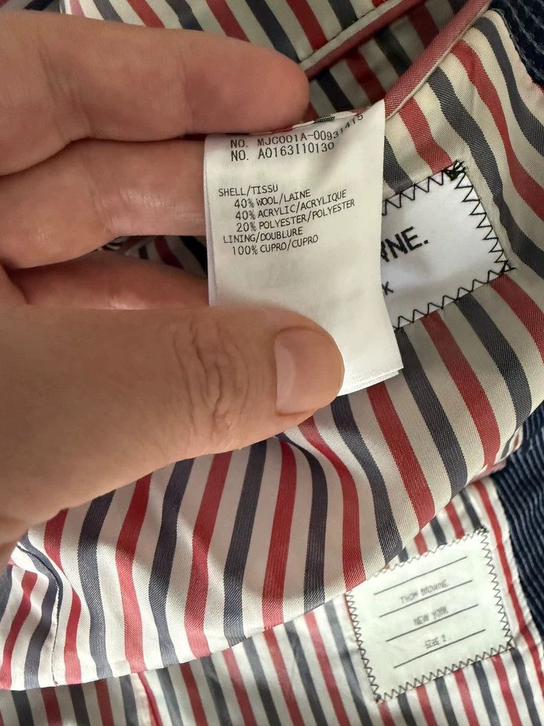Thom Browne THOM BROWNE TB Single Breasted Blazer Size US S / EU 44-46 / 1 - 8 Thumbnail