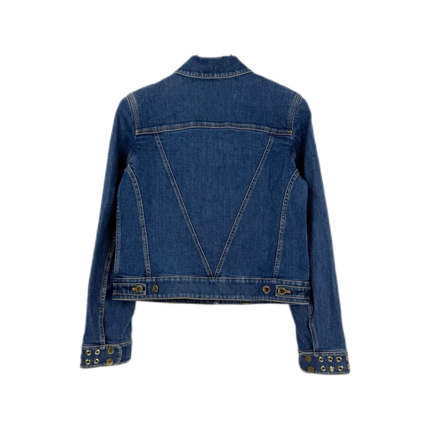 Louis Vuitton Louis Vuitton Washed Blue Denim Jacket With Rivets Size US M / EU 48-50 / 2 - 2 Thumbnail