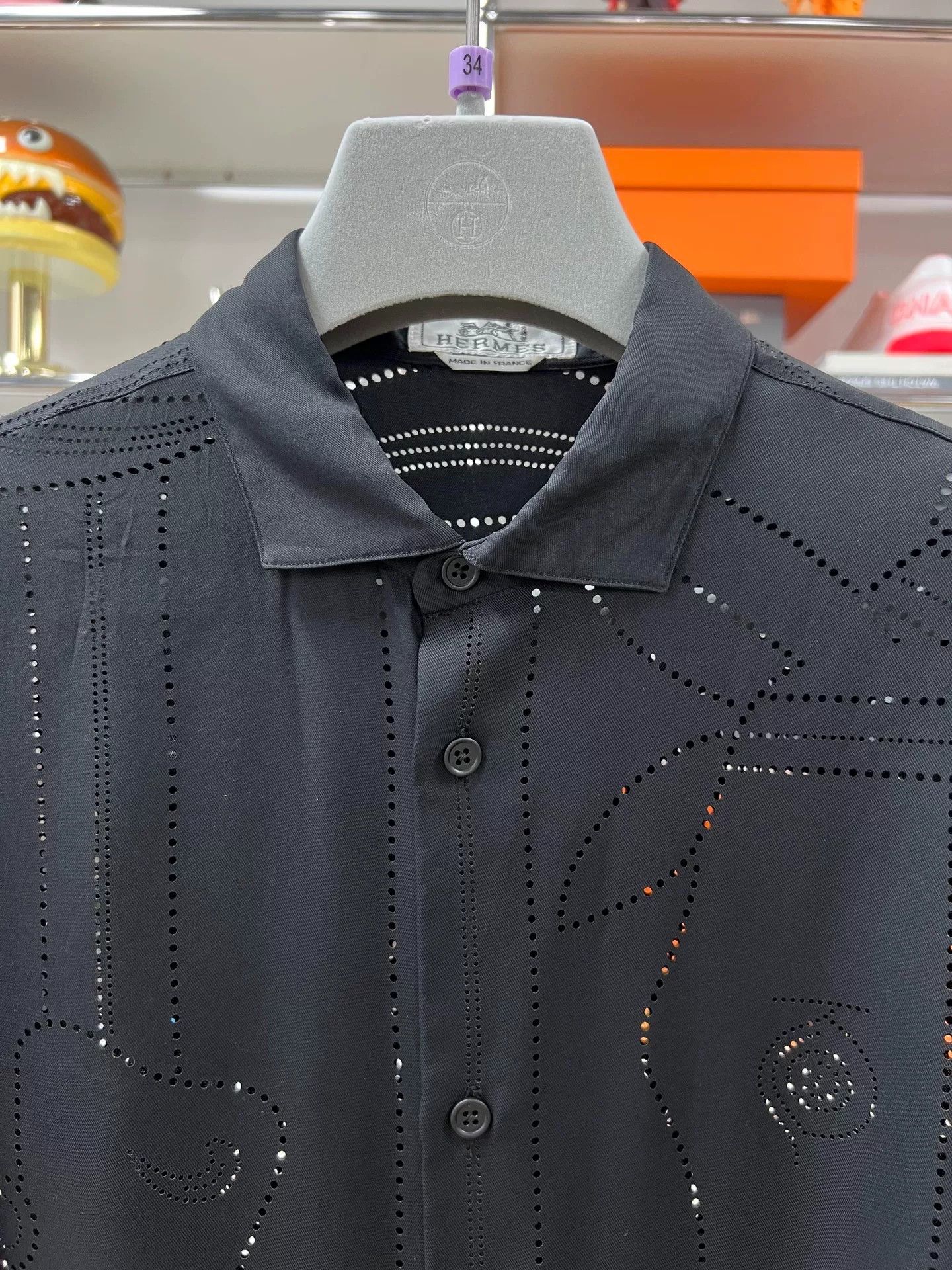 Hermes Hermes Laser Cut Silk Shirt Runway Size US S / EU 44-46 / 1 - 2 Thumbnail