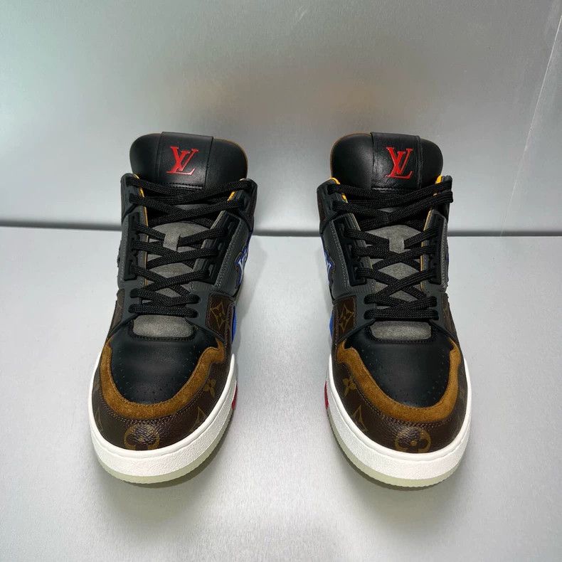 Louis Vuitton Louis Vuitton Brown Monogram Mid-Top Sneakers Size US 8.5 / EU 41-42 - 2 Thumbnail
