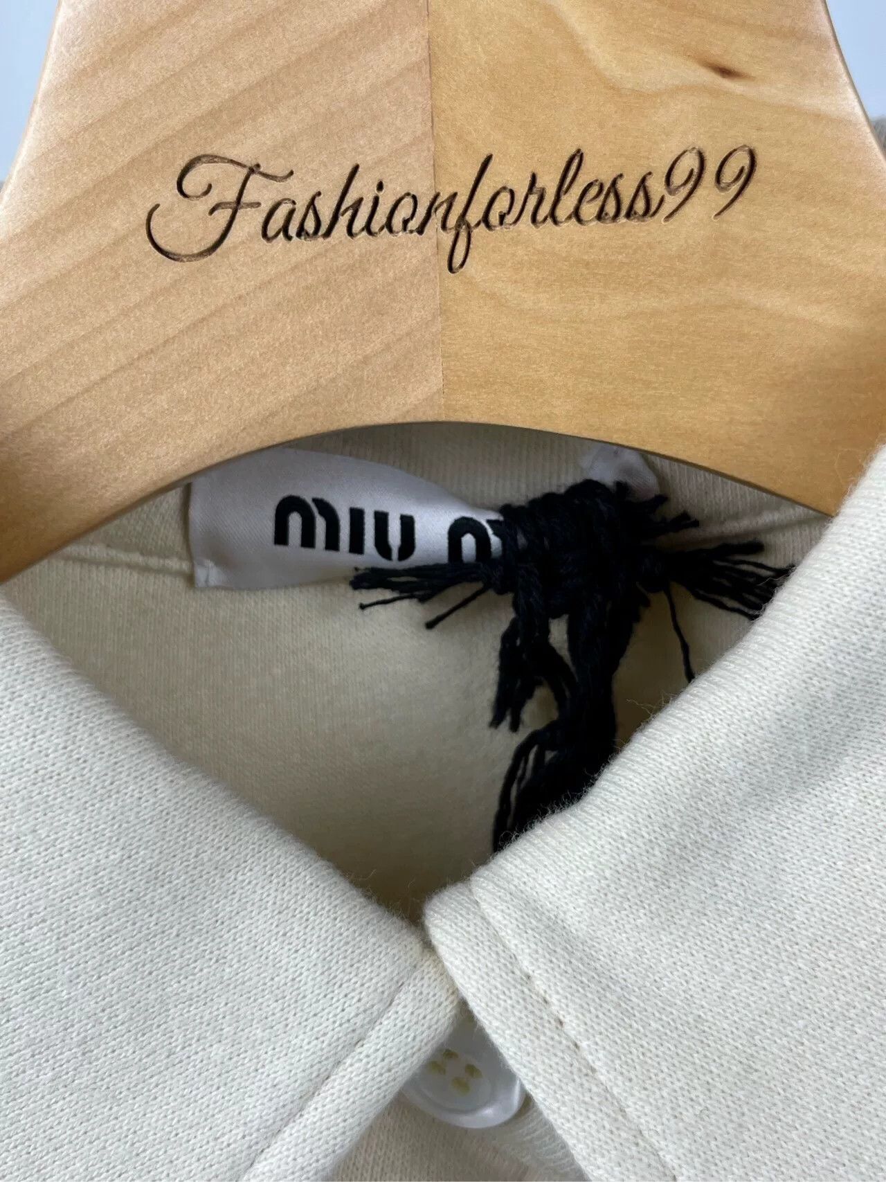 Miu Miu miu miu beige embroidered long coat Size US M / EU 48-50 / 2 - 4 Thumbnail