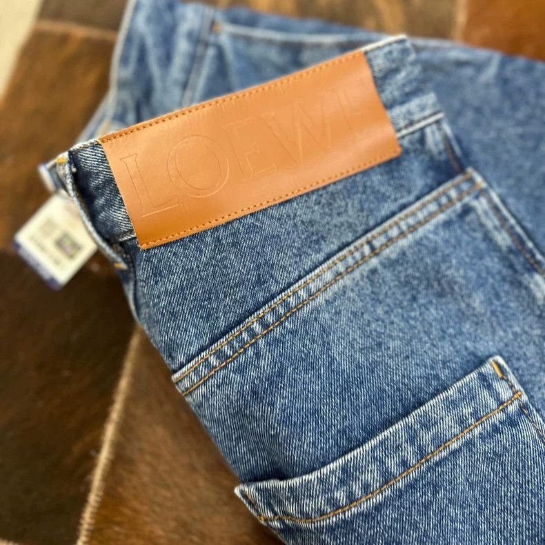 Loewe LOEWE Logo High-Waist Wide-Leg Jeans Size US 34 / EU 50 - 2 Thumbnail