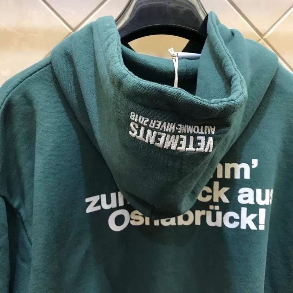 Vetements Vetements Green Embroidered Letter Hoodie OG Size US XS / EU 42 / 0 - 2 Thumbnail