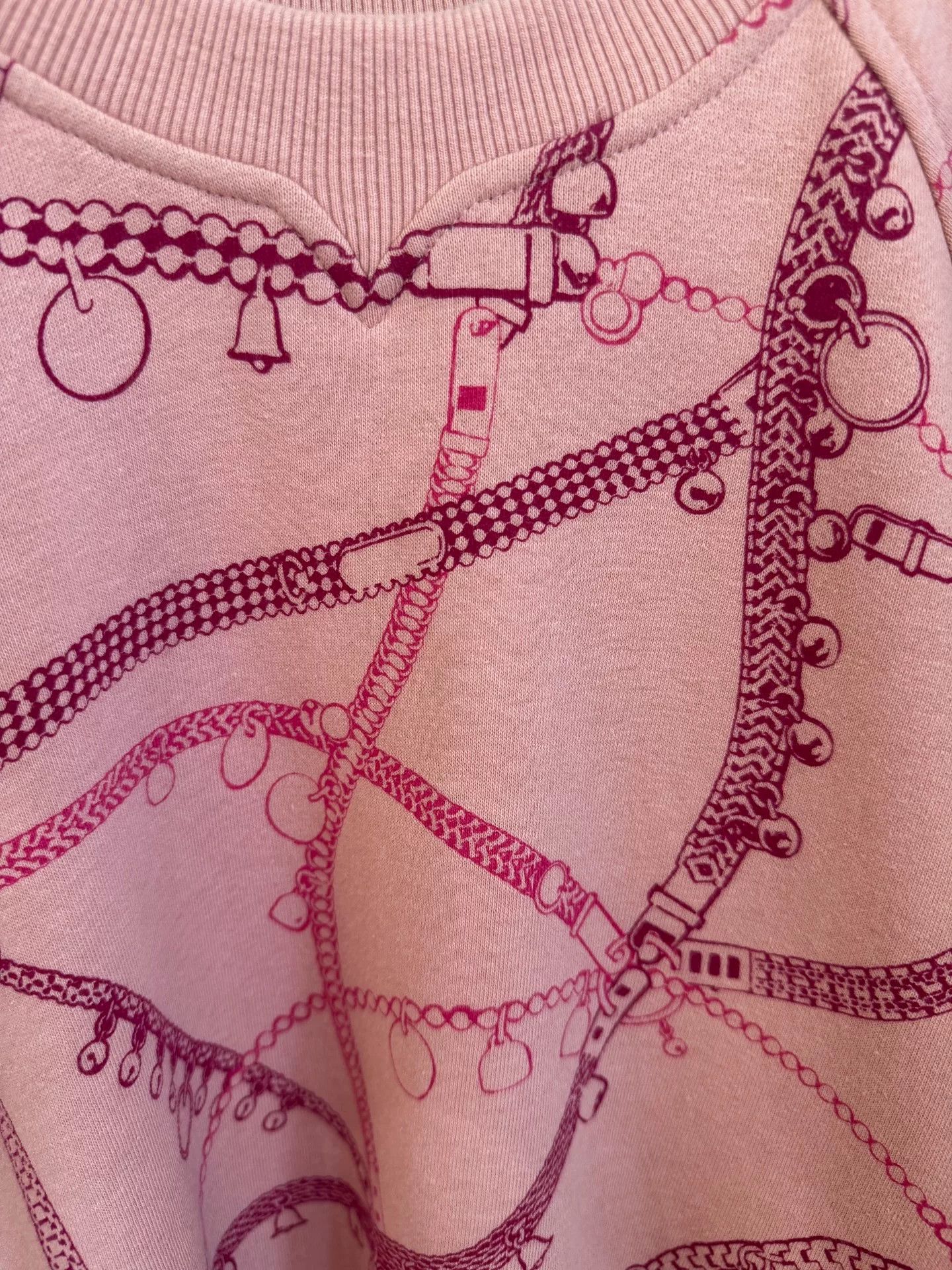 Hermes HERMES Chain Print Sweatshirt Size US L / EU 52-54 / 3 - 2 Thumbnail