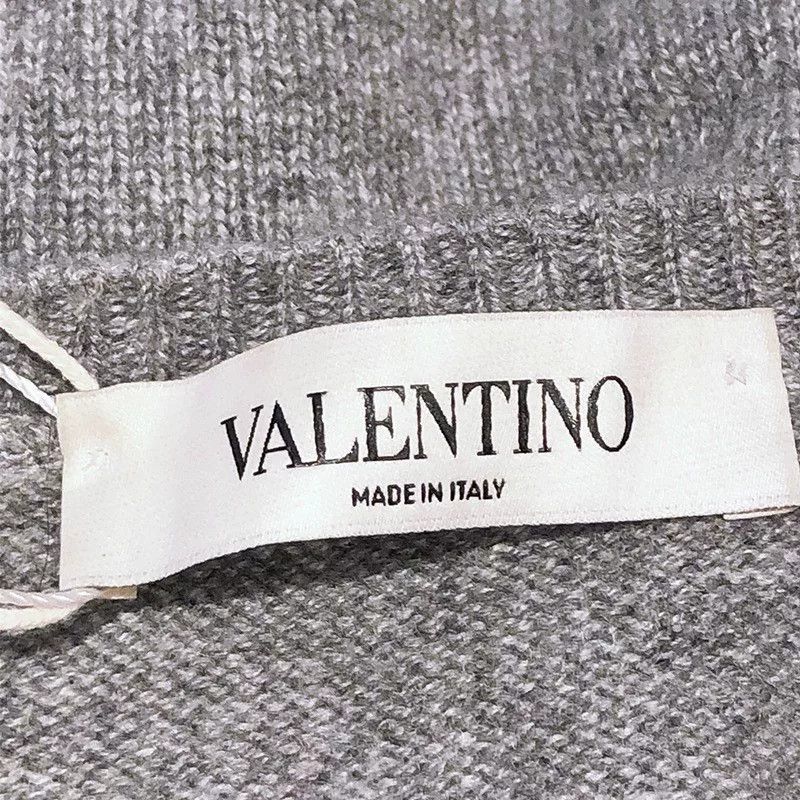 Valentino Valentino Gray Floral Embroidered Cashmere Sweater Size US XS / EU 42 / 0 - 7 Thumbnail