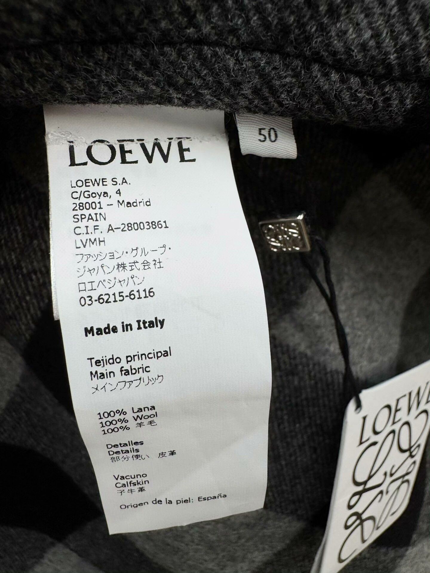 Loewe Loewe Wool Plaid Coat Shirt Size US L / EU 52-54 / 3 - 6 Thumbnail