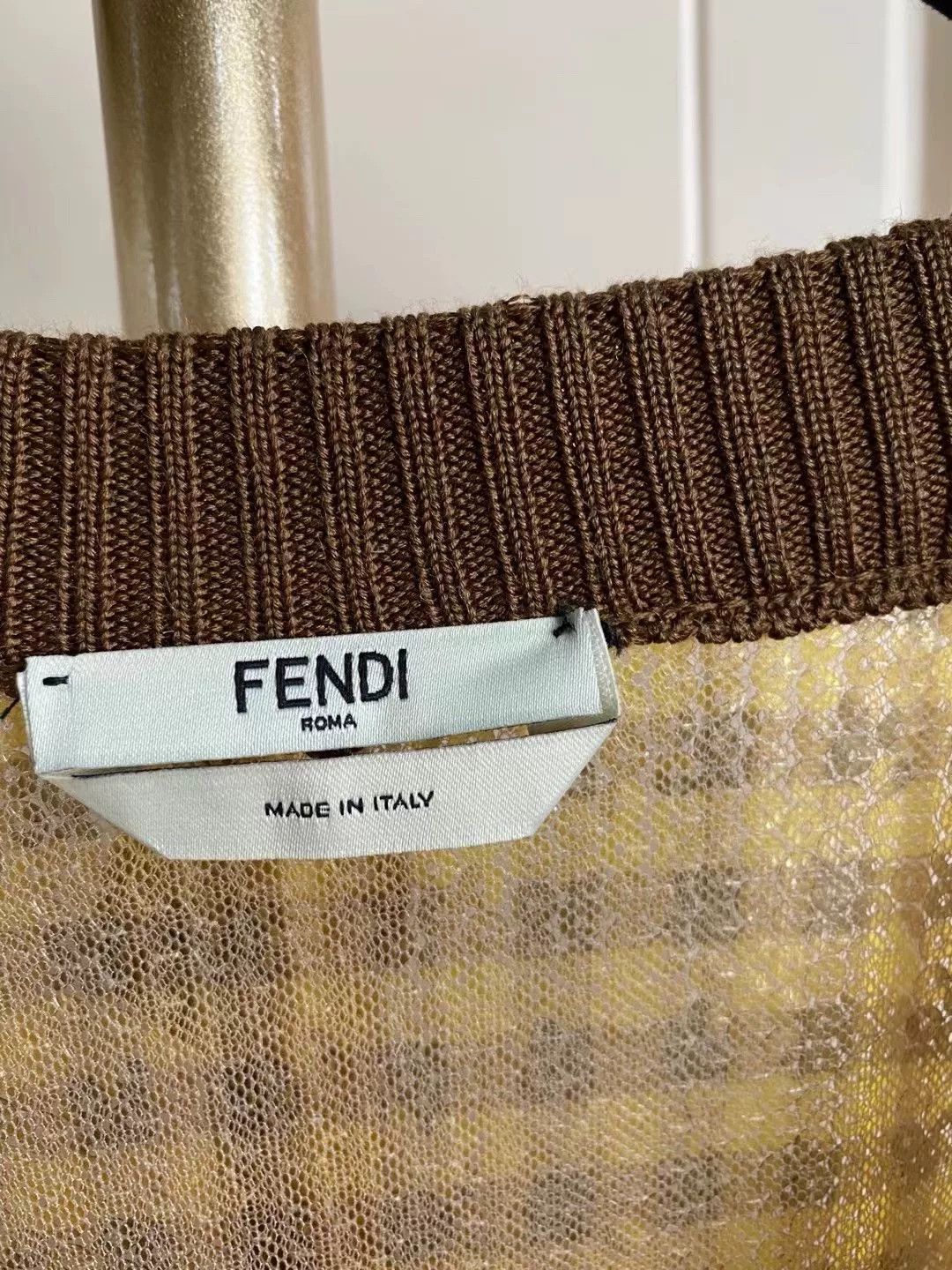 Fendi Fendi Sequin Embellished Sweatshirt Size US L / EU 52-54 / 3 - 3 Thumbnail