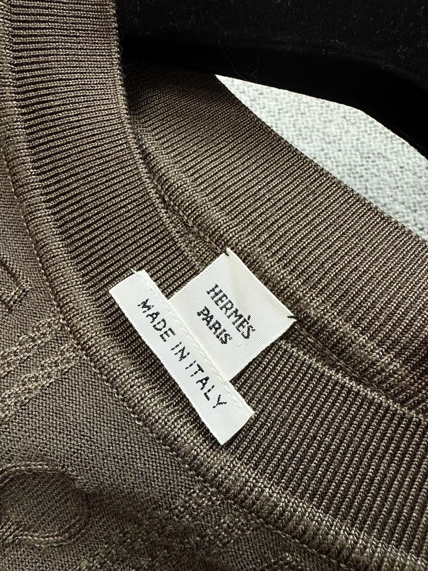 Hermes Hermes Brown Knit Short Sleeve Top Size US M / EU 48-50 / 2 - 4 Thumbnail