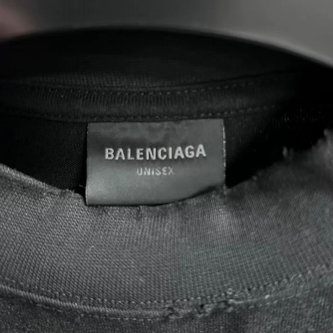 Balenciaga Balenciaga Black Letter Print Crewneck T-shirt Size US XS / EU 42 / 0 - 5 Thumbnail