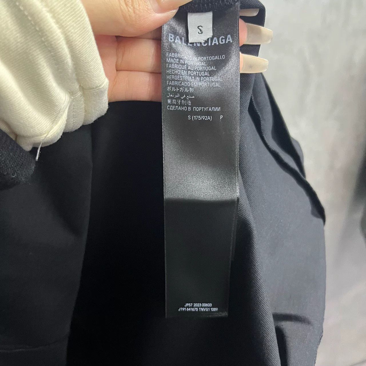 Balenciaga Balenciaga Black Logo Print Short Sleeve T-Shirt Size US S / EU 44-46 / 1 - 3 Thumbnail
