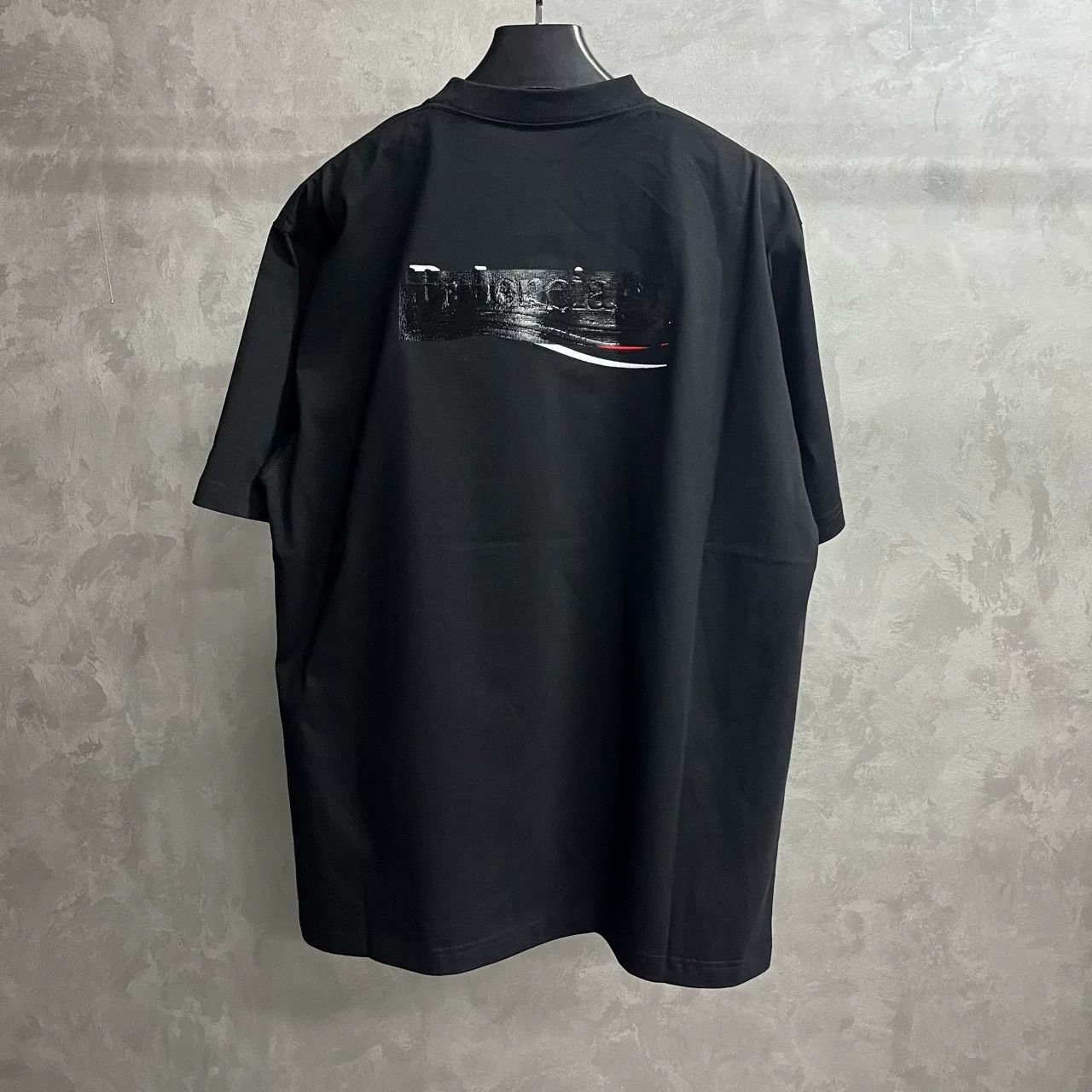 Balenciaga Balenciaga Black Logo Print Short Sleeve T-Shirt Size US S / EU 44-46 / 1 - 2 Thumbnail