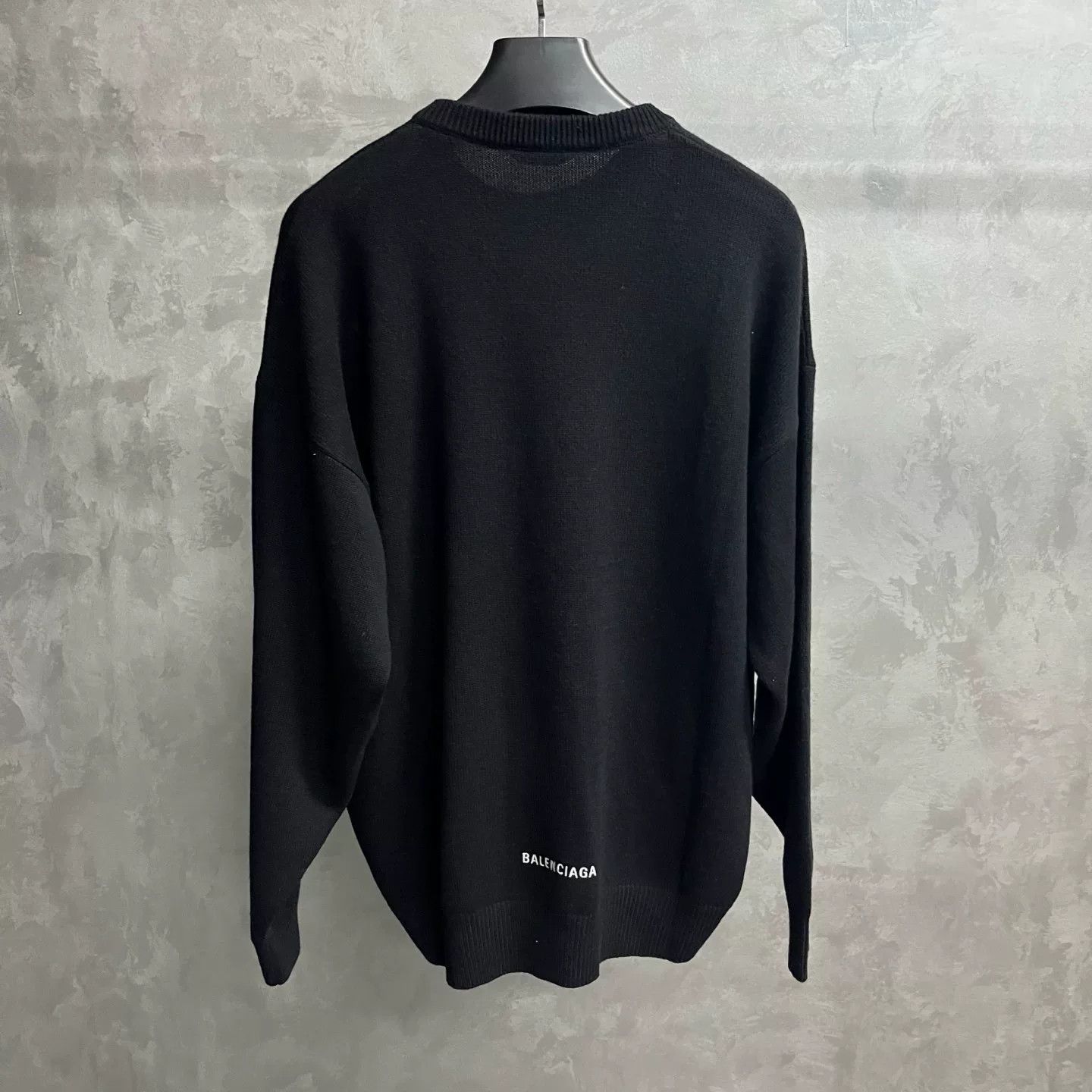 Balenciaga Balenciaga Black Logo Embroidered Sweater Size US S / EU 44-46 / 1 - 2 Thumbnail