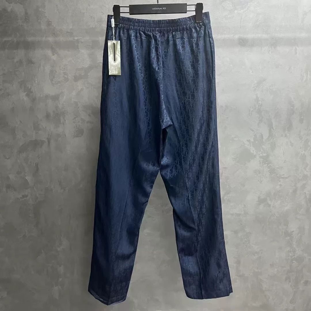 Dior Dior Blue Silk Printed Sweatpants Size US 44 / EU 60 - 2 Thumbnail