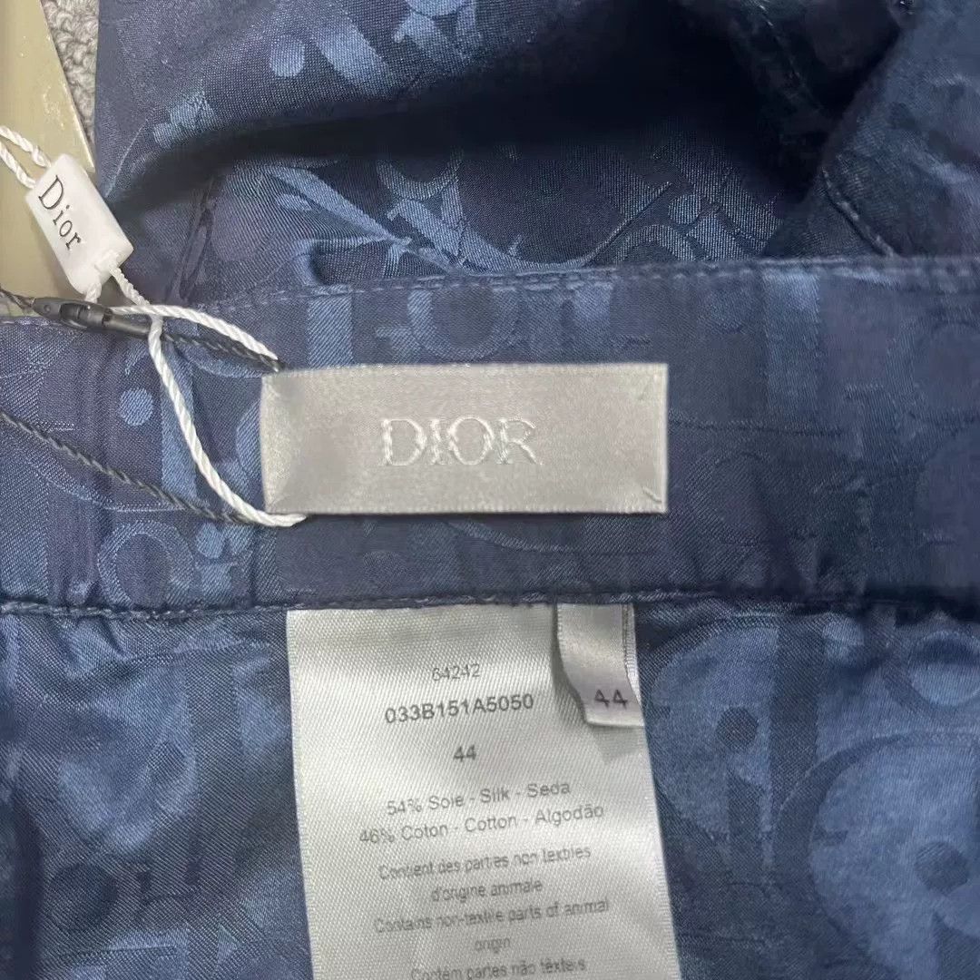 Dior Dior Blue Silk Printed Sweatpants Size US 44 / EU 60 - 3 Thumbnail