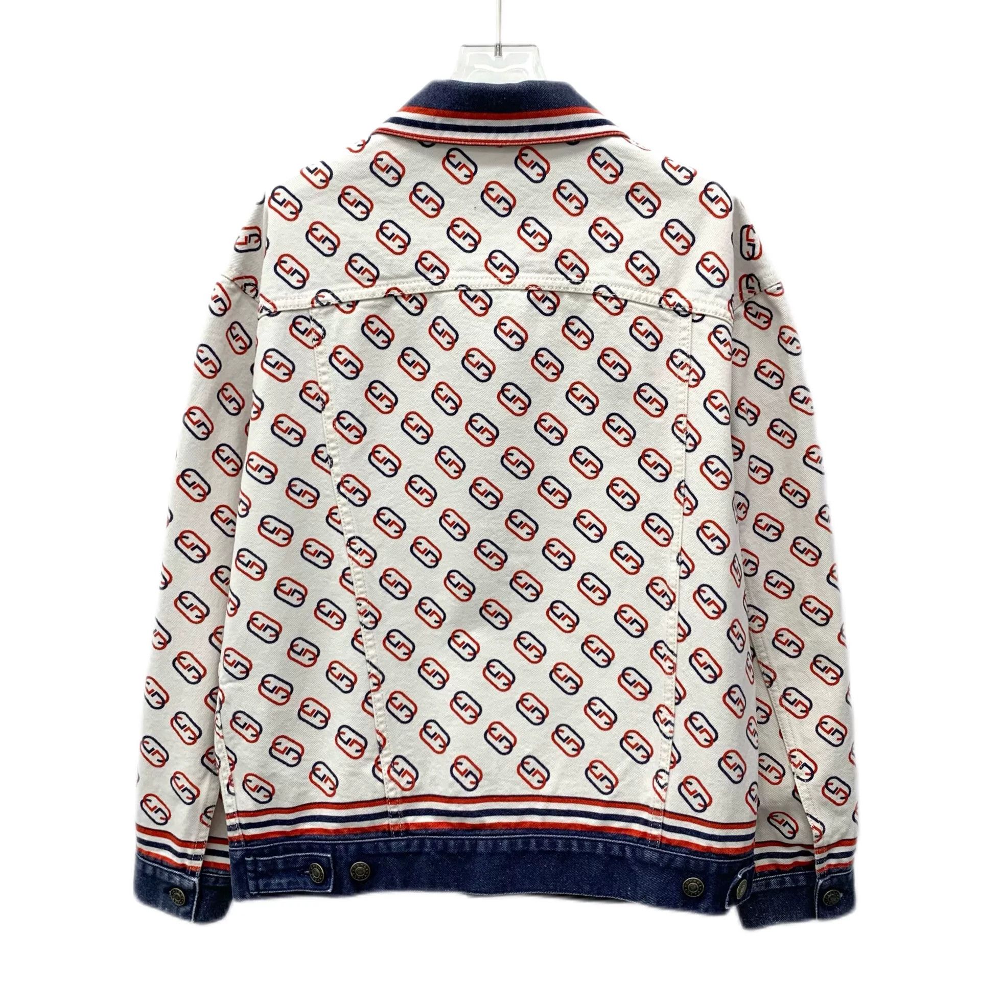 Gucci Gucci Logo Print Denim Jacket Size US XS / EU 42 / 0 - 2 Thumbnail