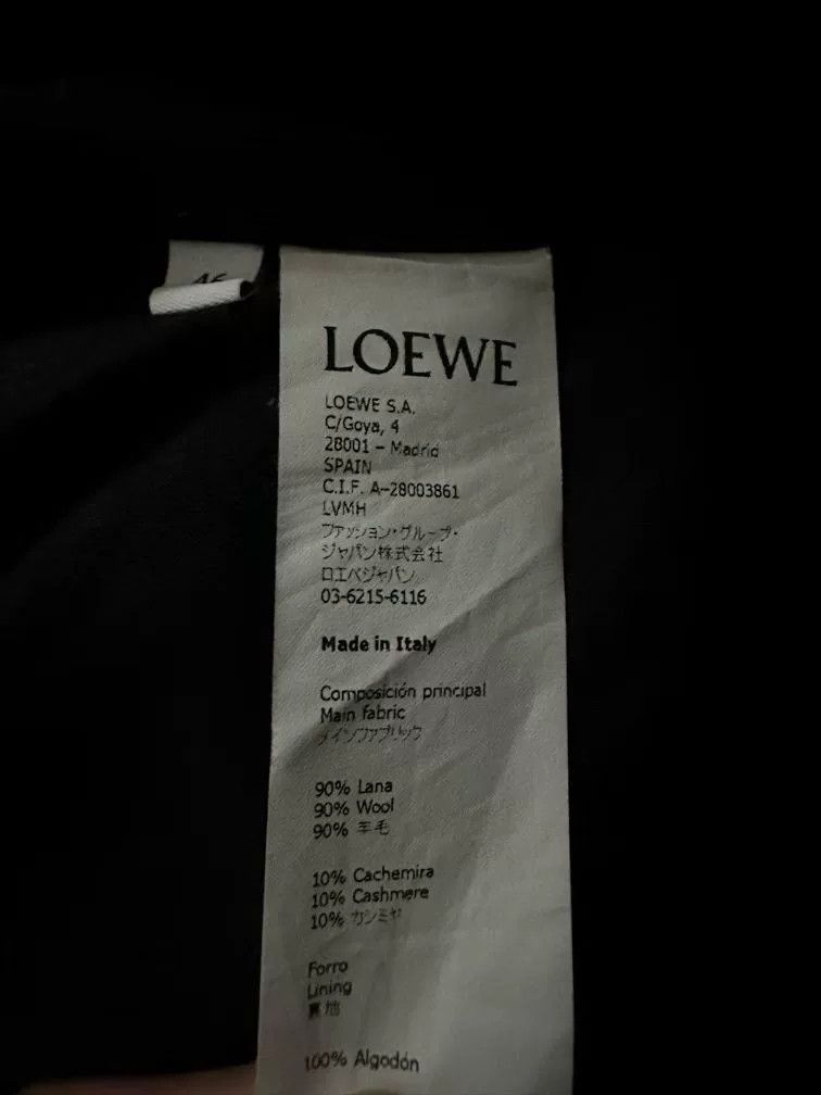 Loewe Loewe Black Blue Wool Coat Size US L / EU 52-54 / 3 - 5 Thumbnail