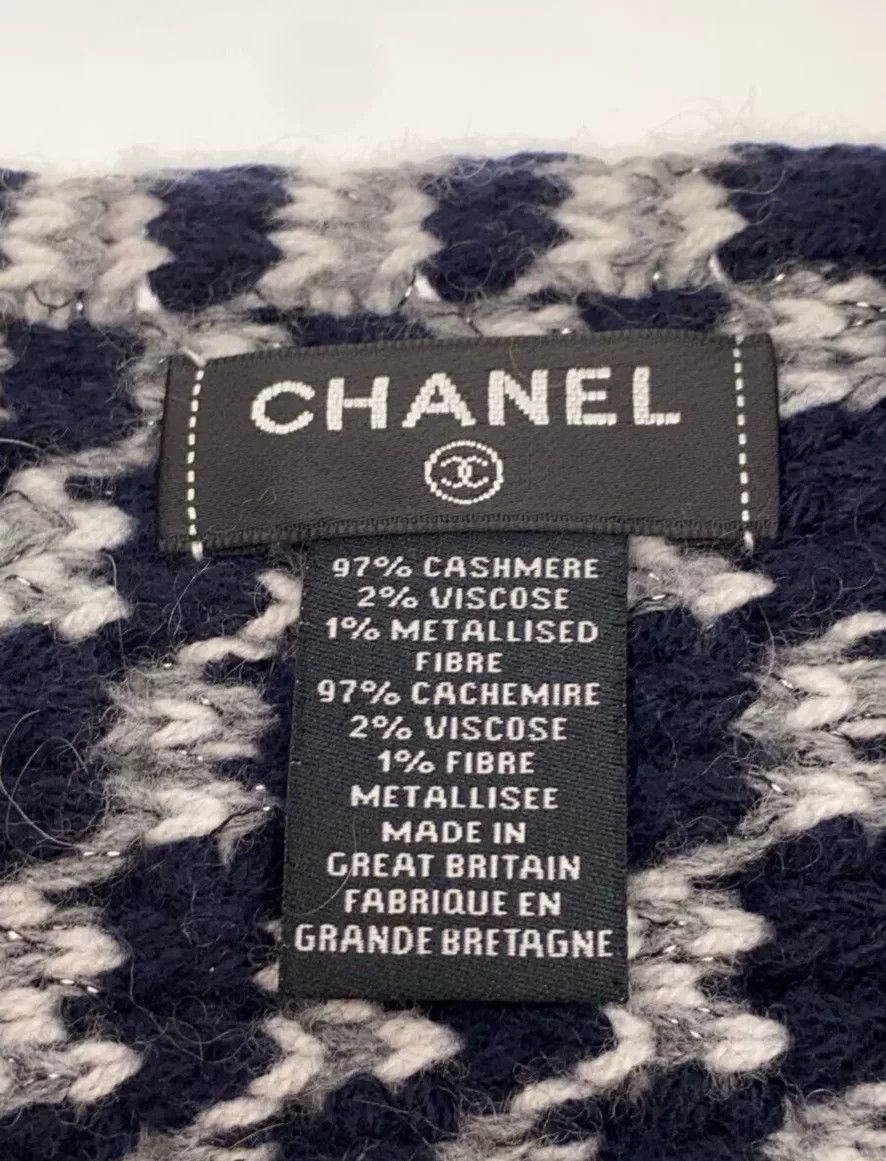 Chanel Chanel Cashmere Scarf with Box Size ONE SIZE - 2 Thumbnail