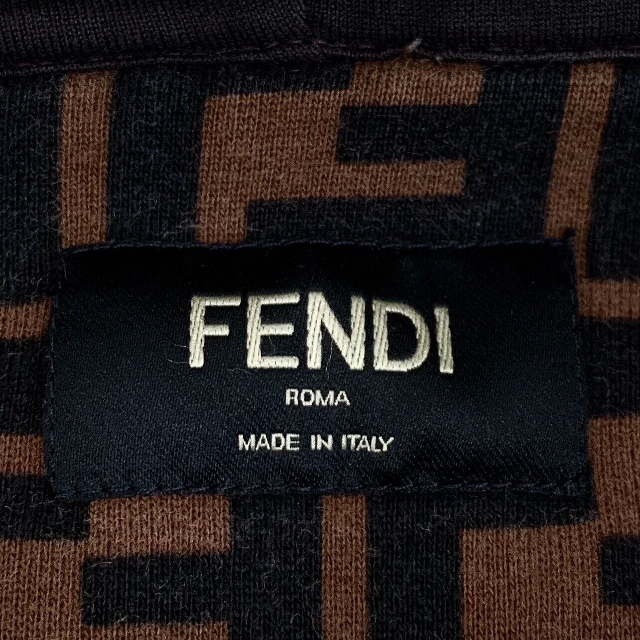 Fendi fendi brown logo print hoodie sweatshirt Size US S / EU 44-46 / 1 - 5 Thumbnail