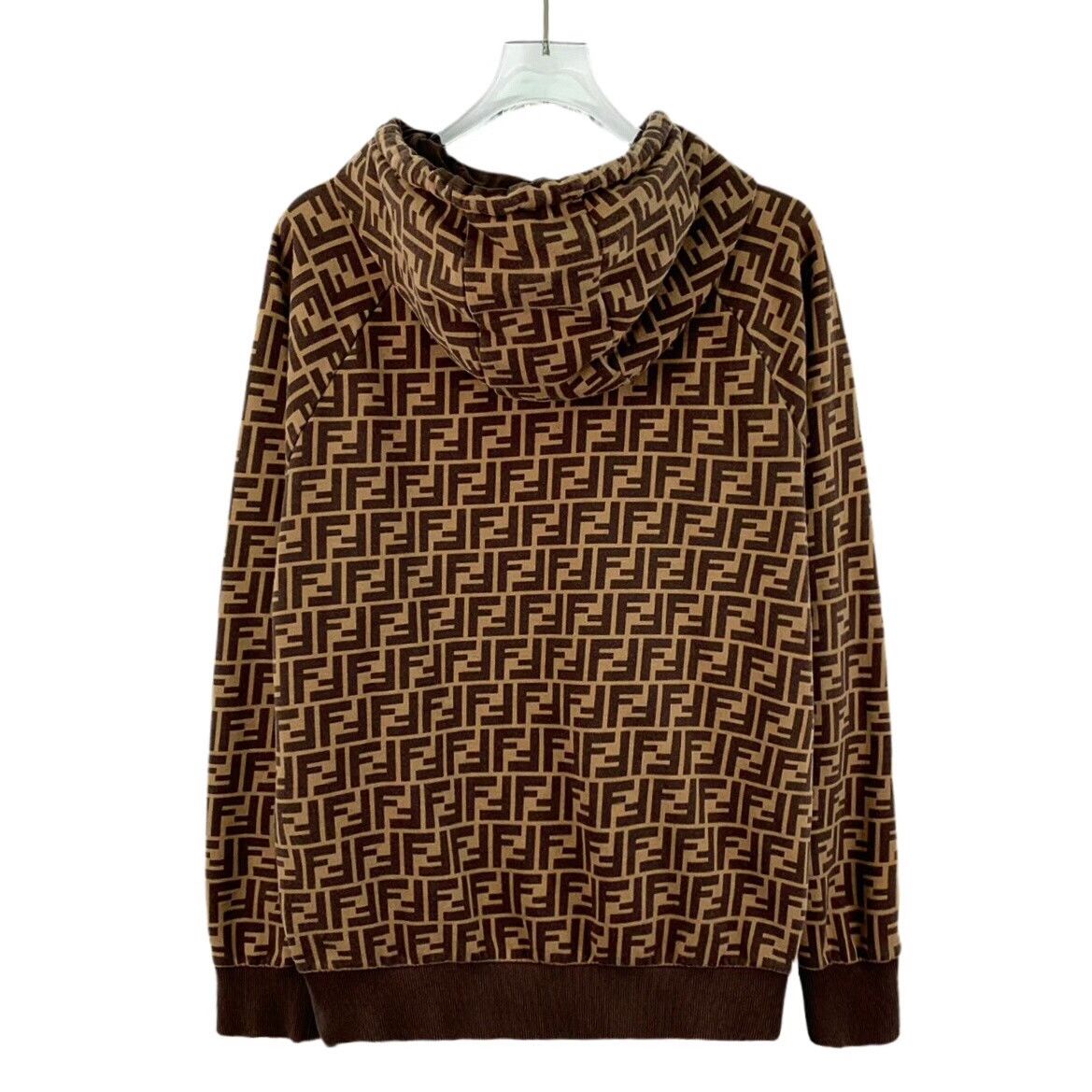 Fendi fendi brown logo print hoodie sweatshirt Size US S / EU 44-46 / 1 - 2 Thumbnail
