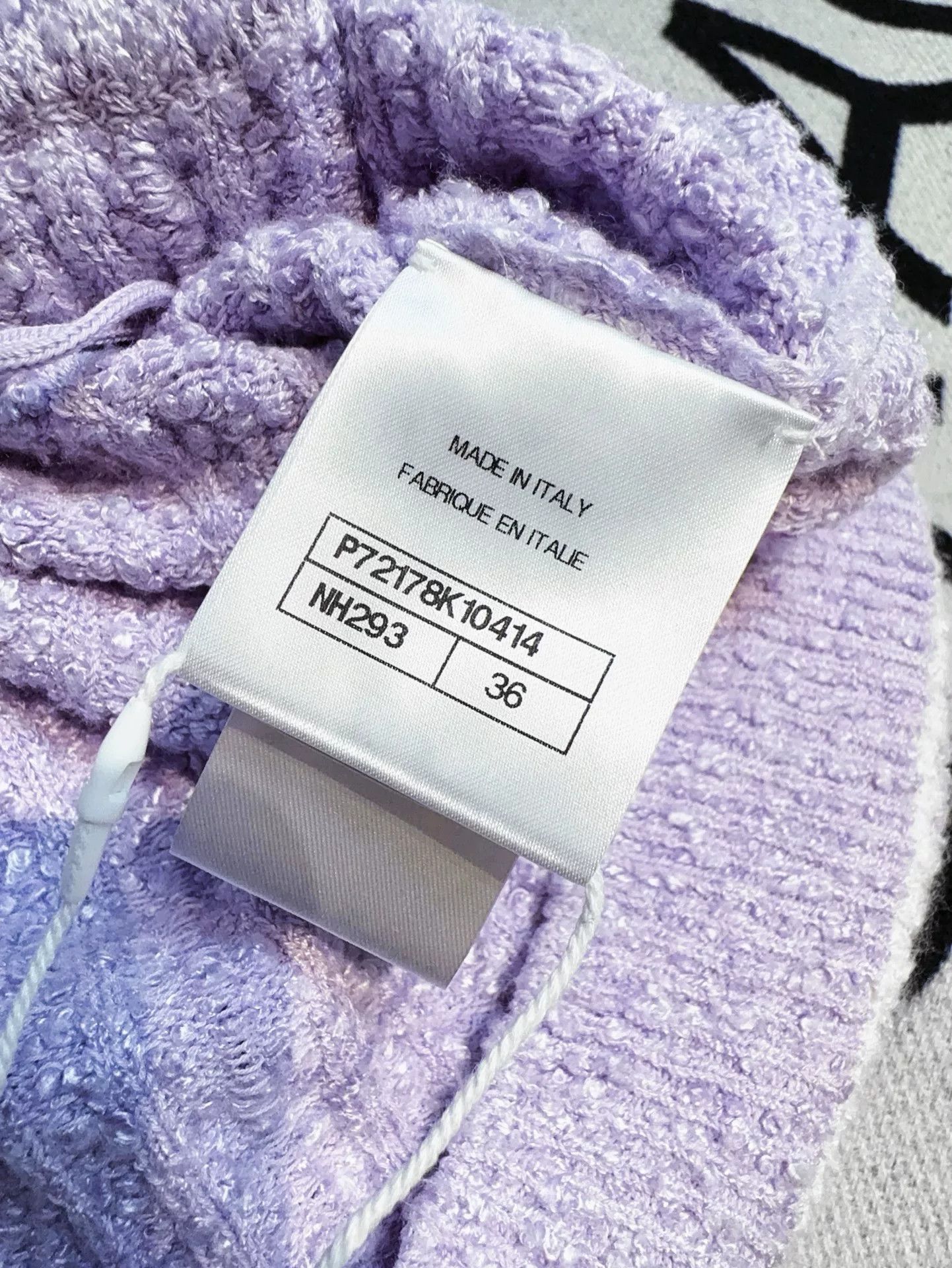 Chanel purple knitted mini skirt by Chanel Size US 36 / EU 52 - 6 Thumbnail