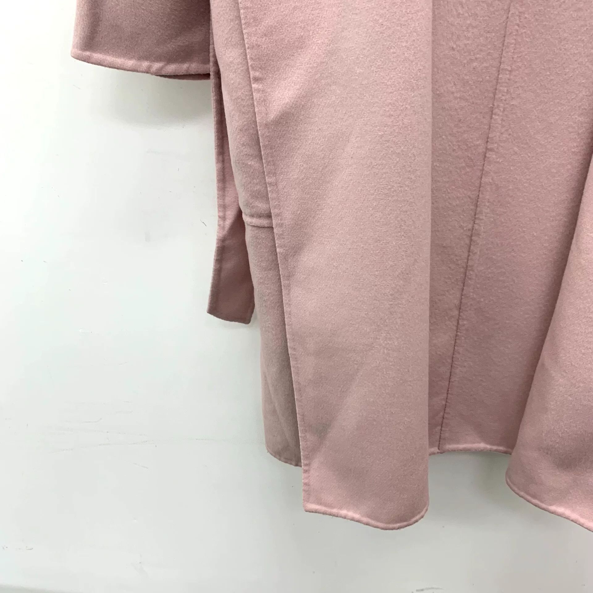 Max Mara pink wool hooded long coat by Maxmara Size US XXS / EU 40 - 5 Thumbnail