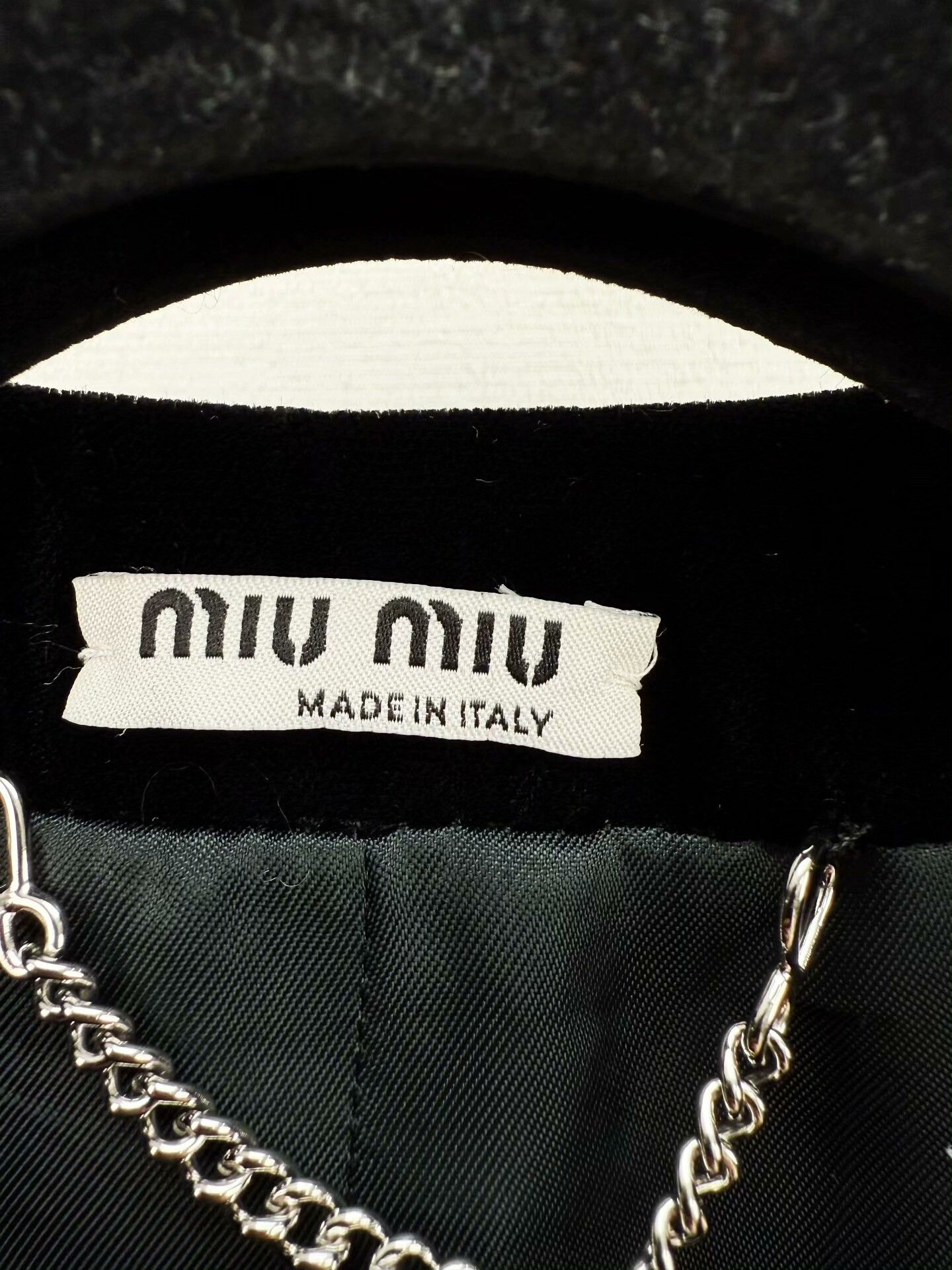 Miu Miu miu miu tweed cropped jacket in black beige Size US M / EU 48-50 / 2 - 2 Thumbnail