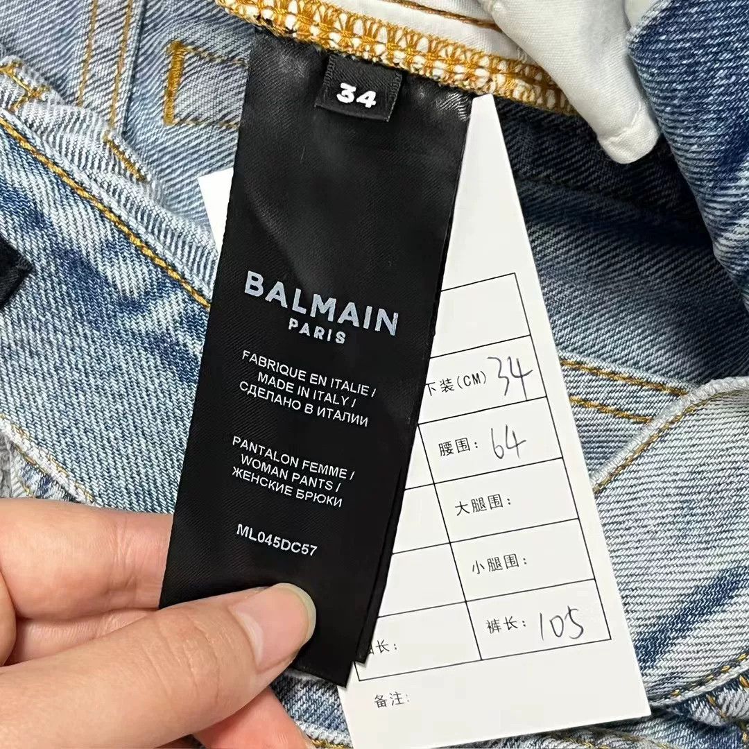 Balmain balmain high-waisted straight-leg jeans Size US 34 / EU 50 - 4 Thumbnail