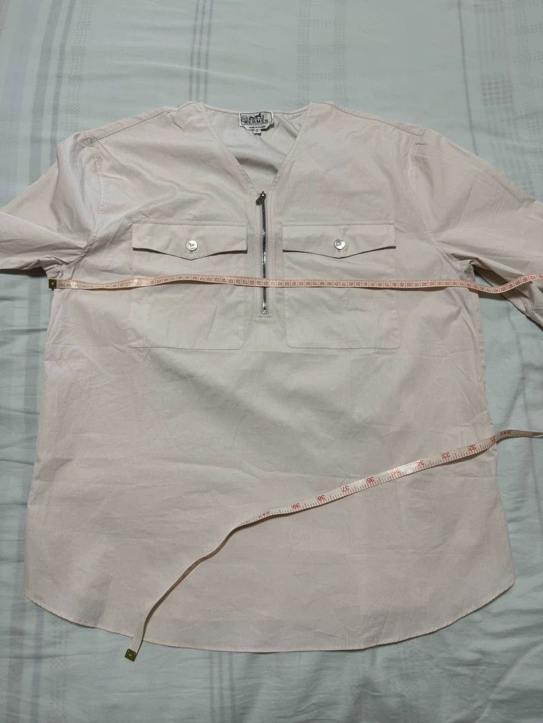Hermes Hermes Short Sleeve Jacket Shirt Size US L / EU 52-54 / 3 - 4 Thumbnail