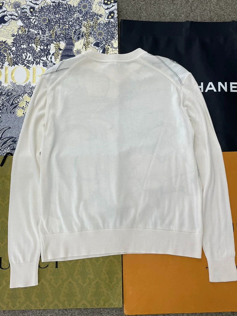 Hermes Hermes White Silk Knit Top Size US XS / EU 42 / 0 - 3 Thumbnail