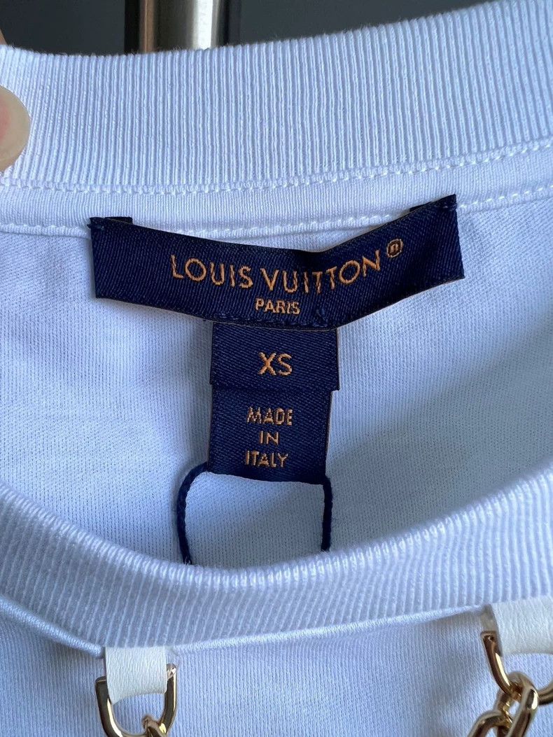 Louis Vuitton Louis Vuitton 25SS White Chain Short Top Size US XS / EU 42 / 0 - 4 Thumbnail