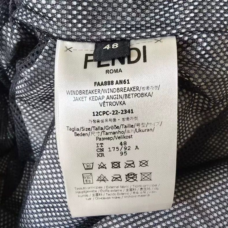 Fendi Fendi Logo Print Zip Hooded Jacket Size US M / EU 48-50 / 2 - 4 Thumbnail