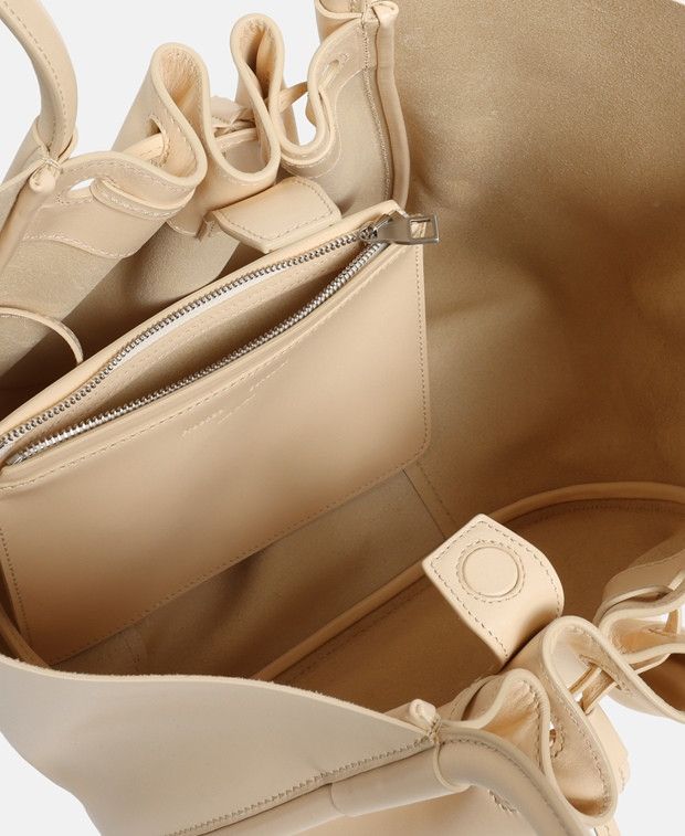 Leather shopper