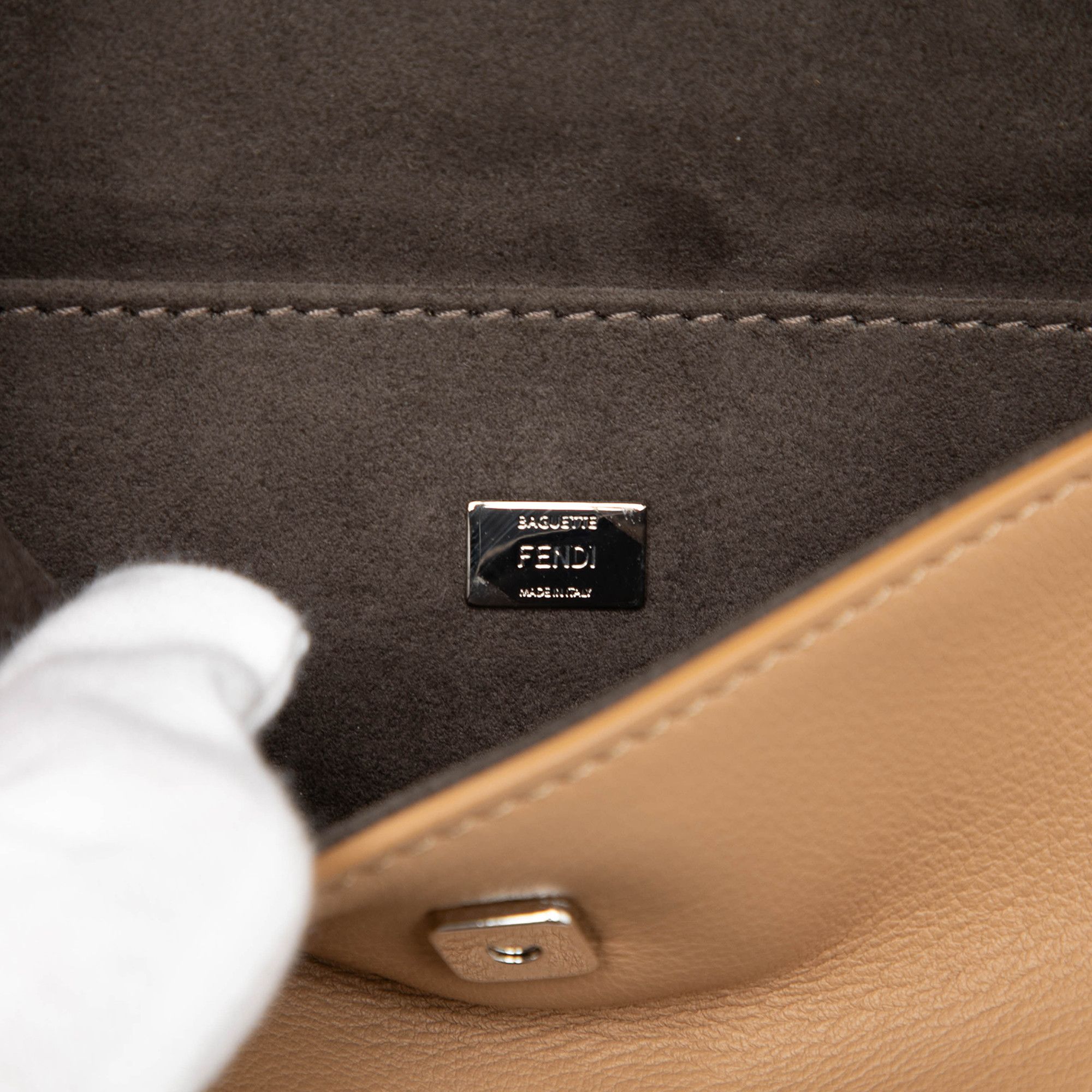 Fendi Fendi Micro Leather Hypnoteyes Double Baguette Satchel Size ONE SIZE - 5 Thumbnail