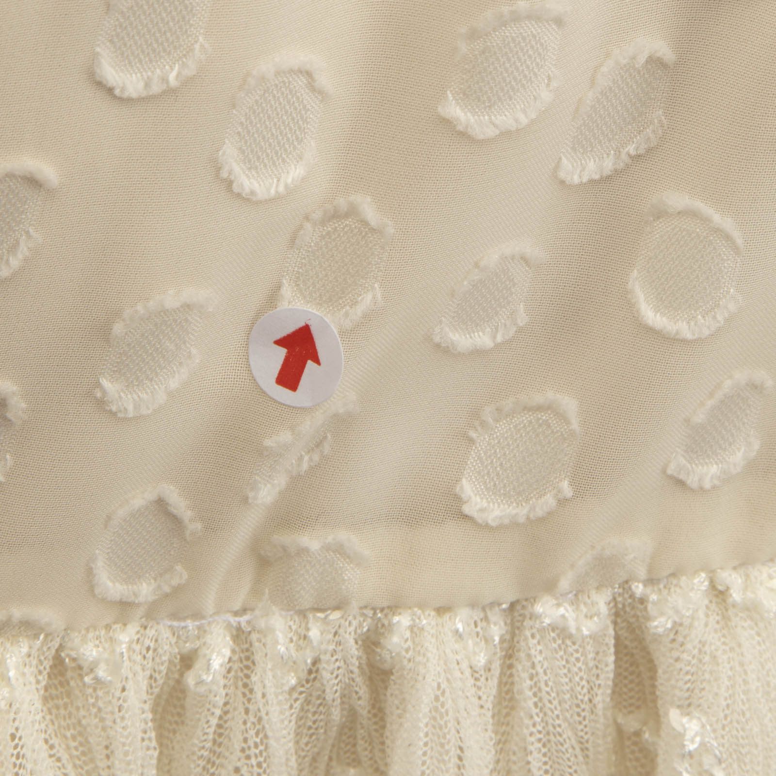 ALEXIS White Polkadot Long Sleeves Dress Size S / US 4 / IT 40 - 4 Thumbnail