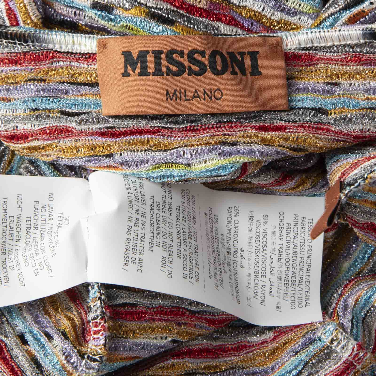 Missoni Metallic Long Sleeve Knit Dress Size M / US 6-8 / IT 42-44 - 5 Thumbnail