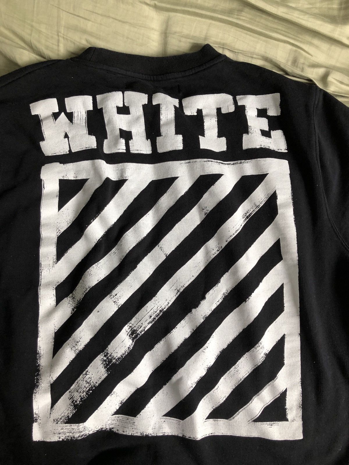 Off white tone on tone crewneck sales