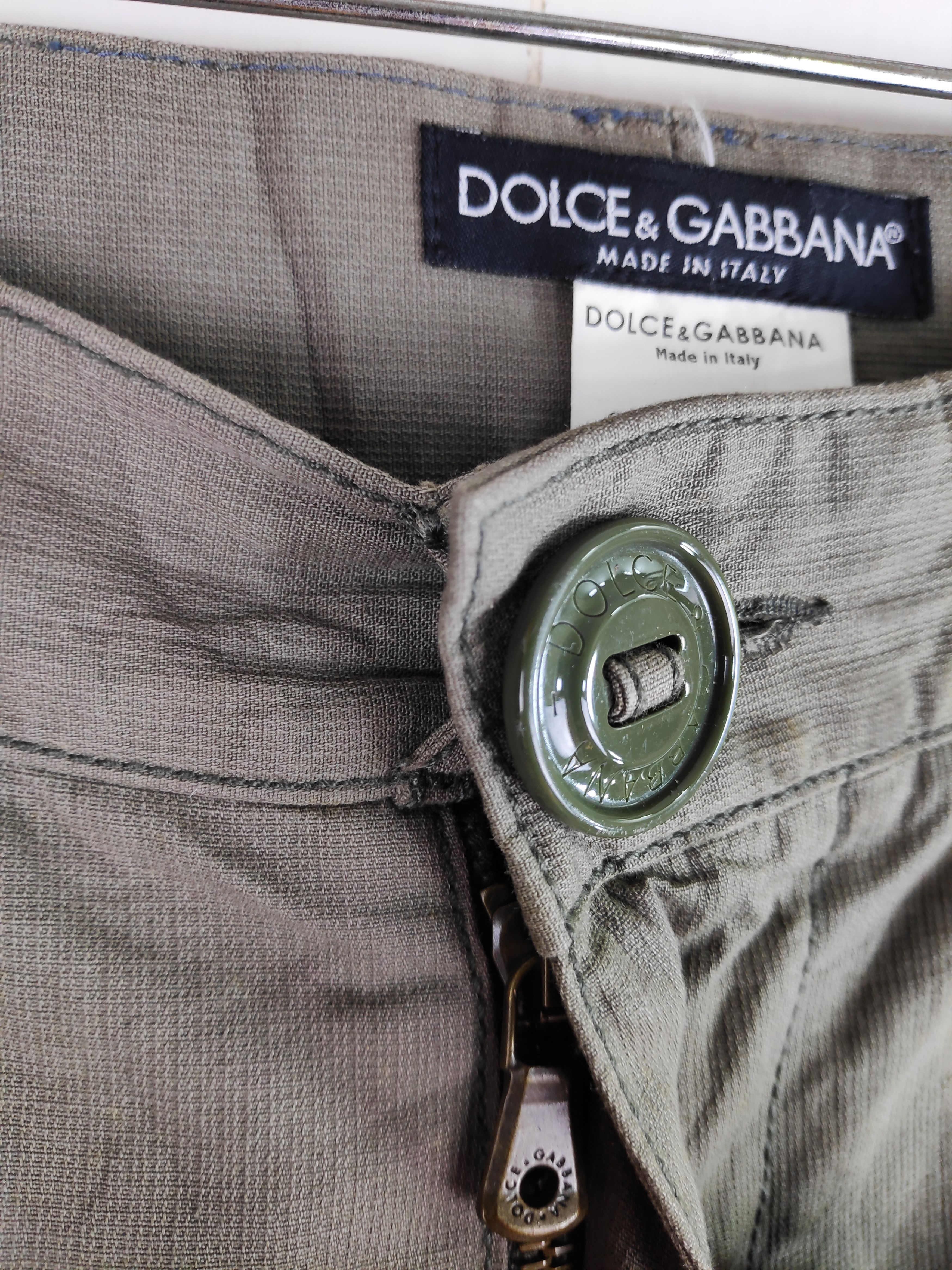Dolce & Gabbana D&G Dolce & Gabbana Cargo Tactical Utility Pants Pockets Olive Green Made in Italy Size US 36 / EU 52 - 6 Thumbnail