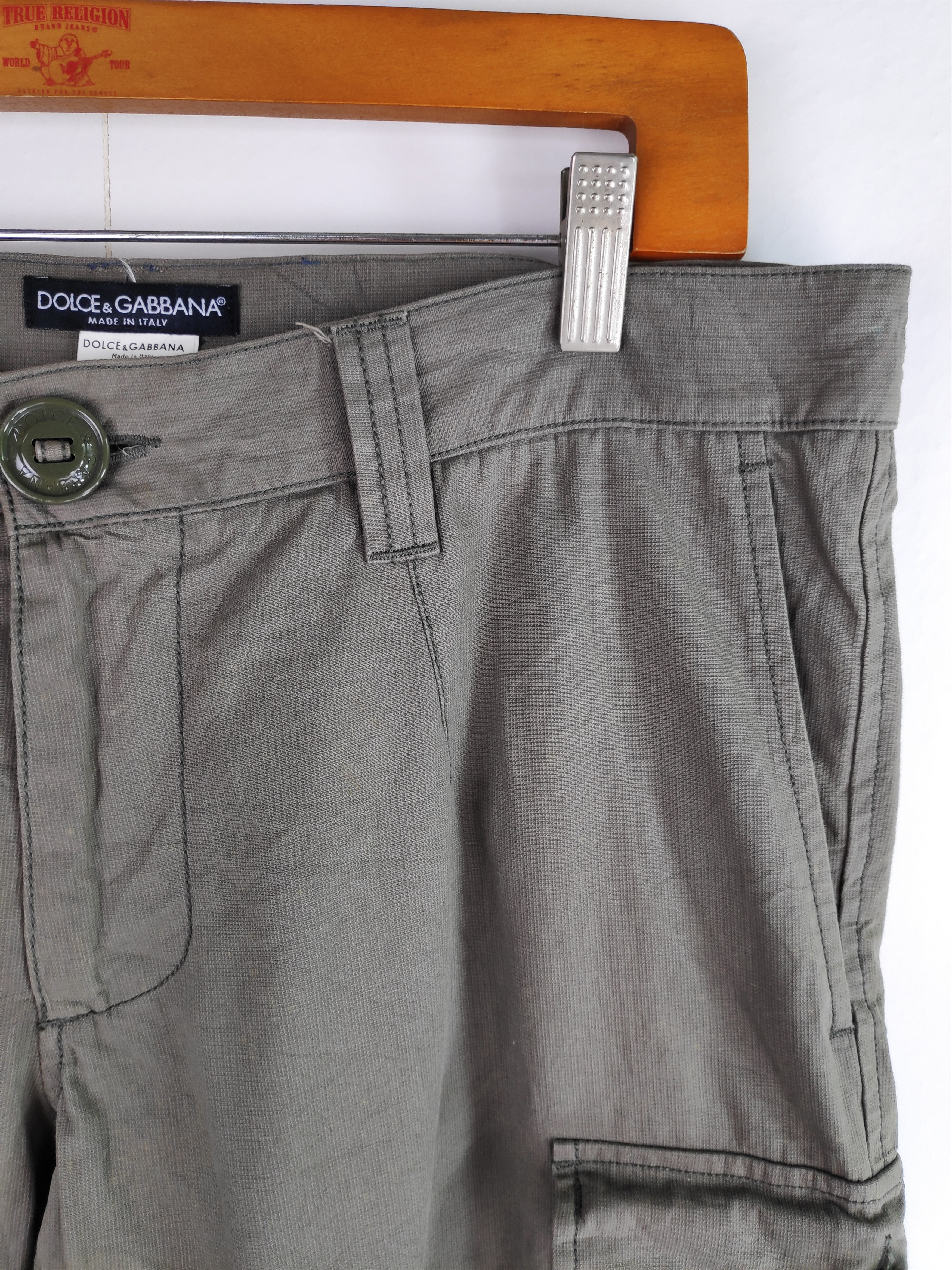 Dolce & Gabbana D&G Dolce & Gabbana Cargo Tactical Utility Pants Pockets Olive Green Made in Italy Size US 36 / EU 52 - 20 Thumbnail