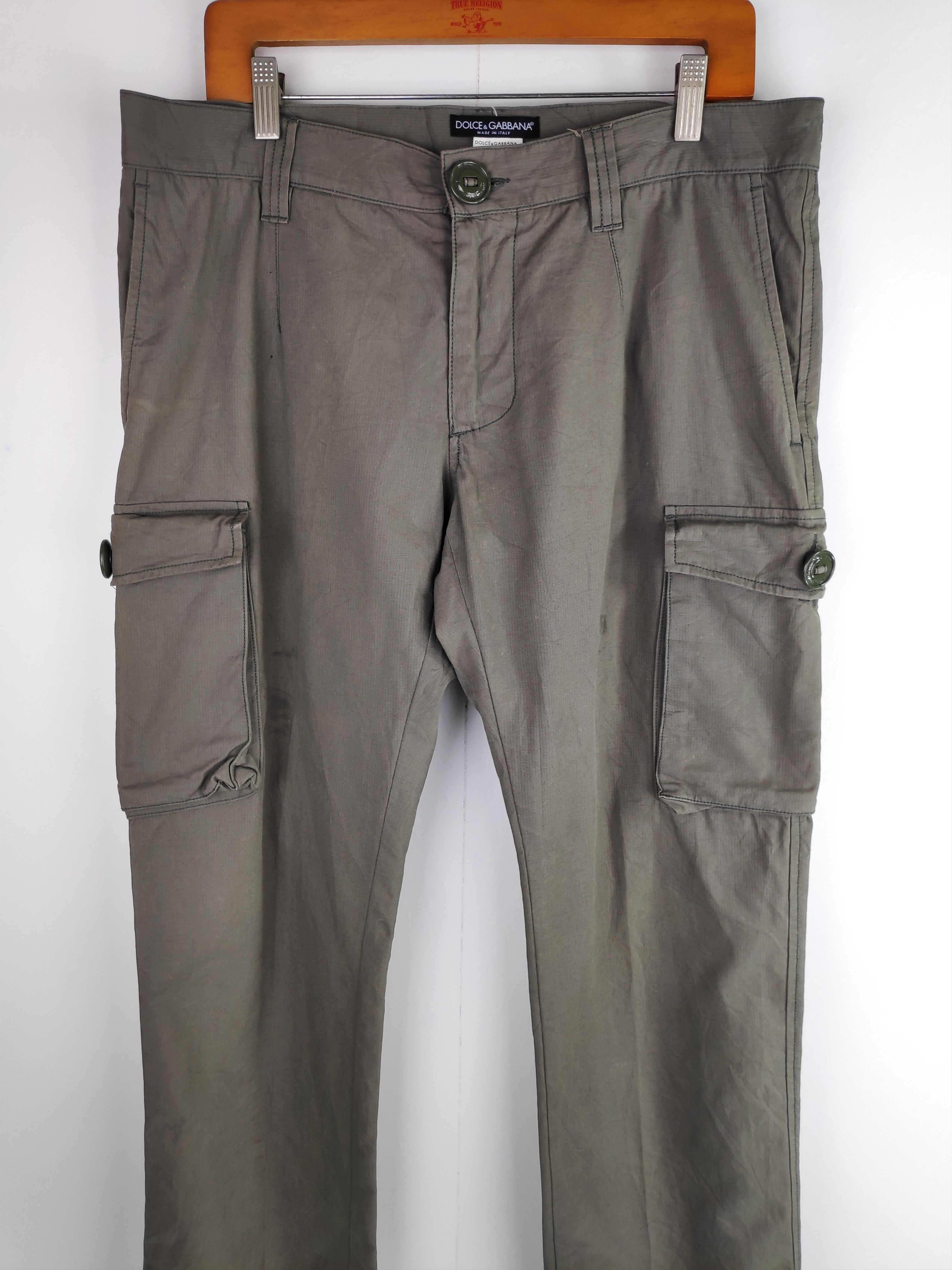 Dolce & Gabbana D&G Dolce & Gabbana Cargo Tactical Utility Pants Pockets Olive Green Made in Italy Size US 36 / EU 52 - 3 Thumbnail