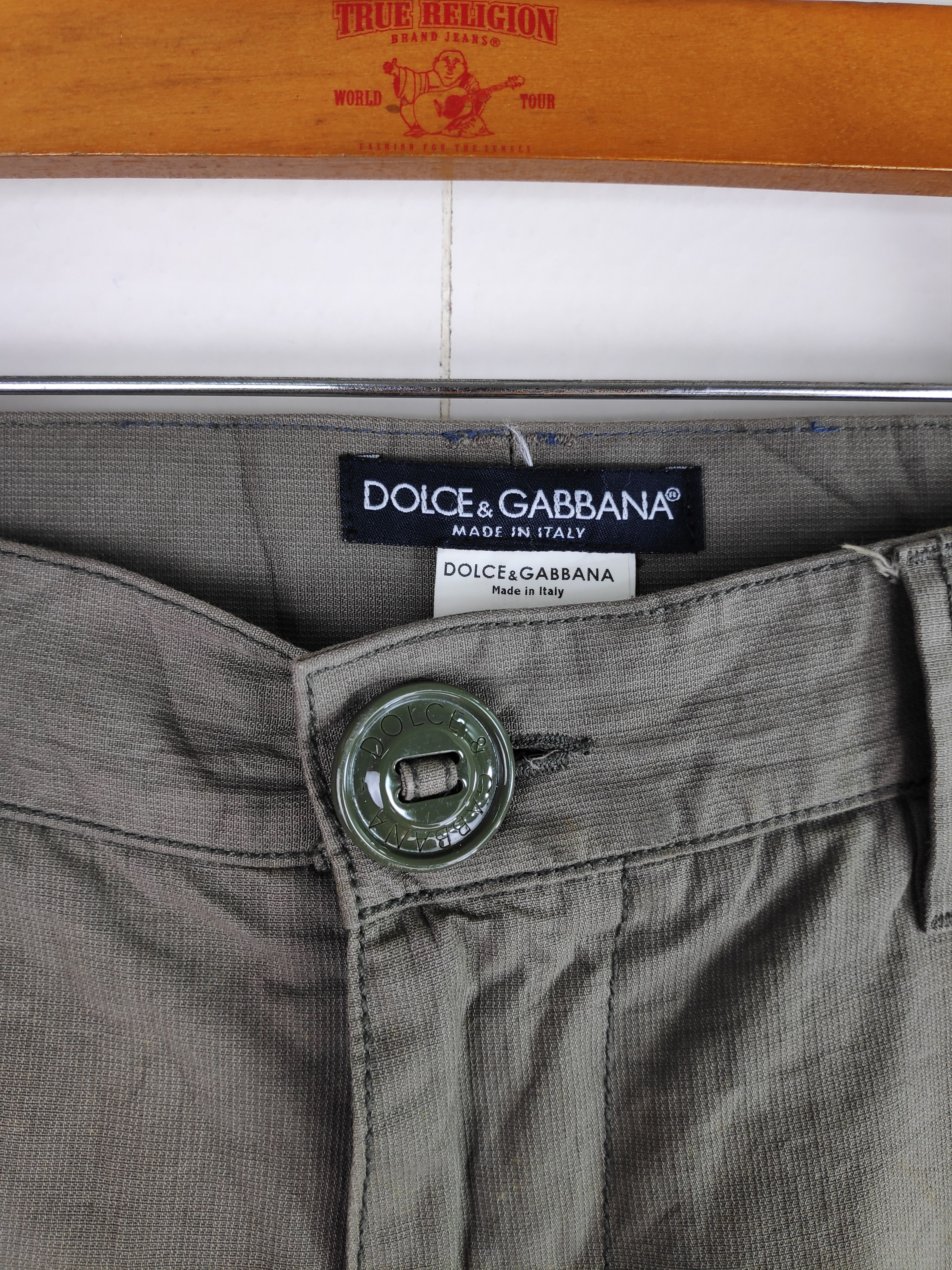 Dolce & Gabbana D&G Dolce & Gabbana Cargo Tactical Utility Pants Pockets Olive Green Made in Italy Size US 36 / EU 52 - 19 Thumbnail