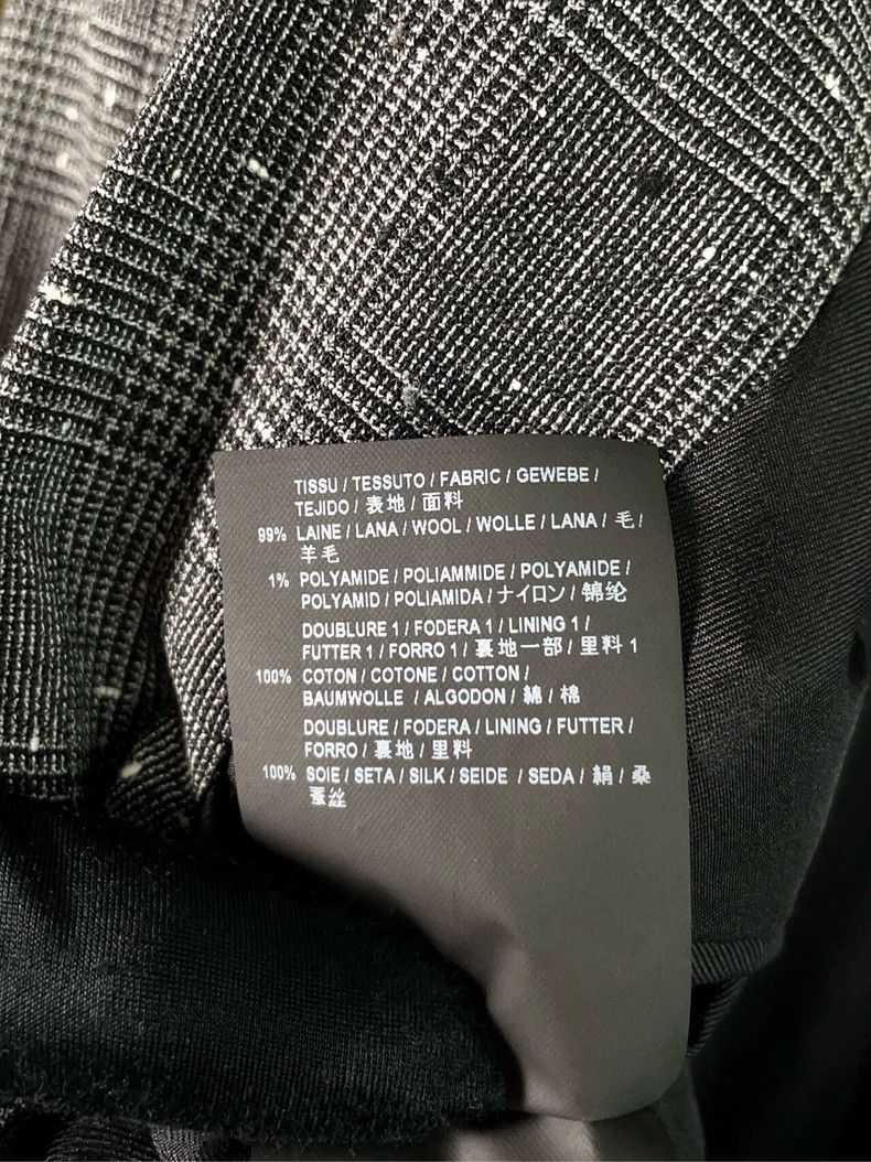 Saint Laurent Paris SAINT LAURENT Gray Plaid Wool Blazer Size US XXS / EU 40 - 9 Thumbnail