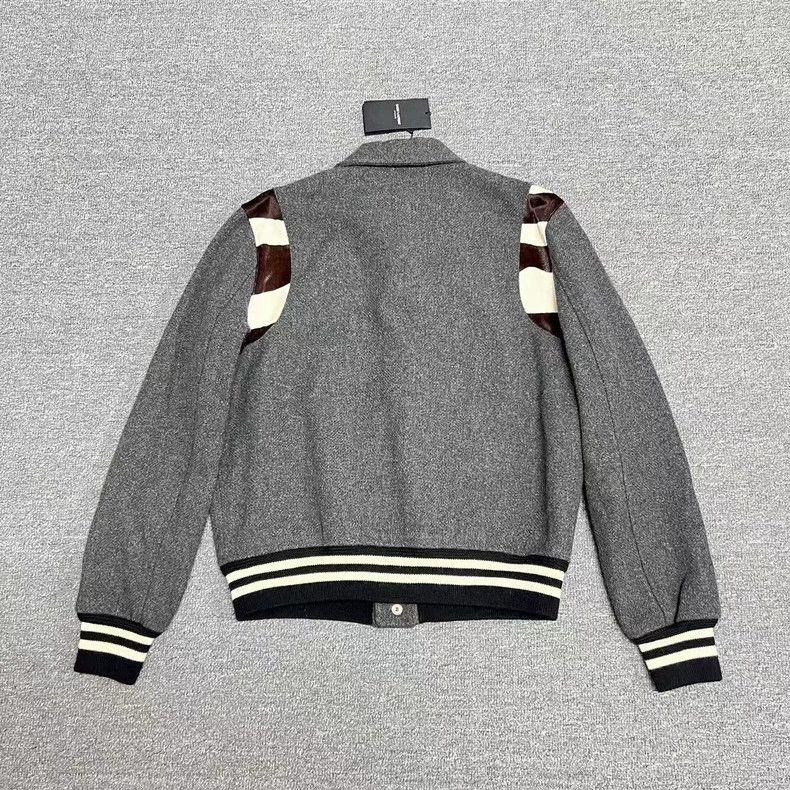 Saint Laurent Paris Saint Laurent SLP Zebra Stripe Varsity Jacket Size US M / EU 48-50 / 2 - 2 Thumbnail